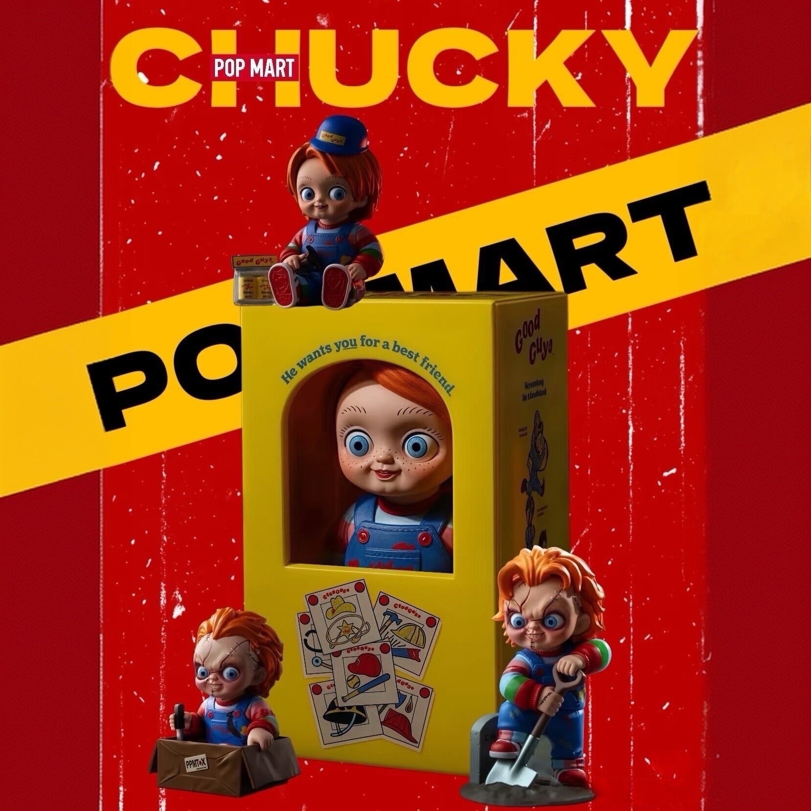 POP MART 泡泡瑪特 POPMART 鬼娃恰吉 鬼娃回魂 CHUCKY 公仔 手辦 恐怖電影 盲盒