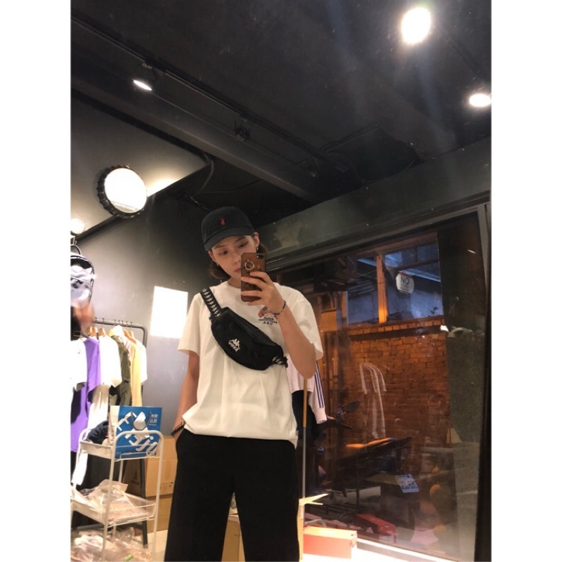 【雙十一優惠】現貨 Kappa 織帶腰包 串標 LOGO 黑色 百搭經典款