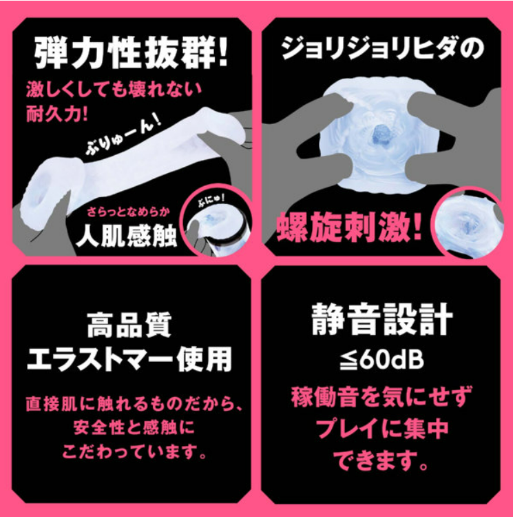 「R18.Japan」「預購」kicci RACING！SPIRAL VIBRATION HOLE飛機杯 (只限成年人購買)