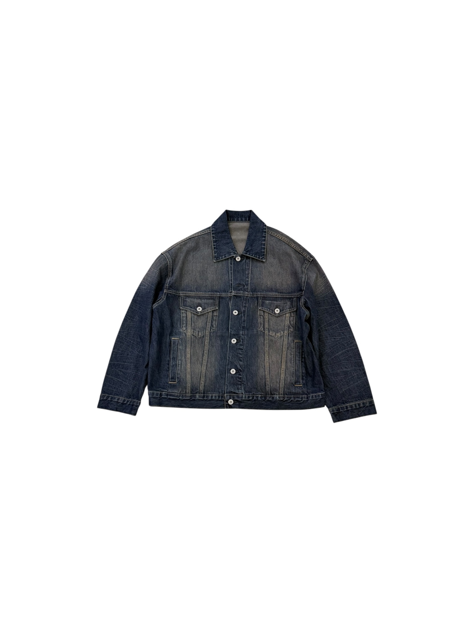 Symphony 外套-復古石洗短版