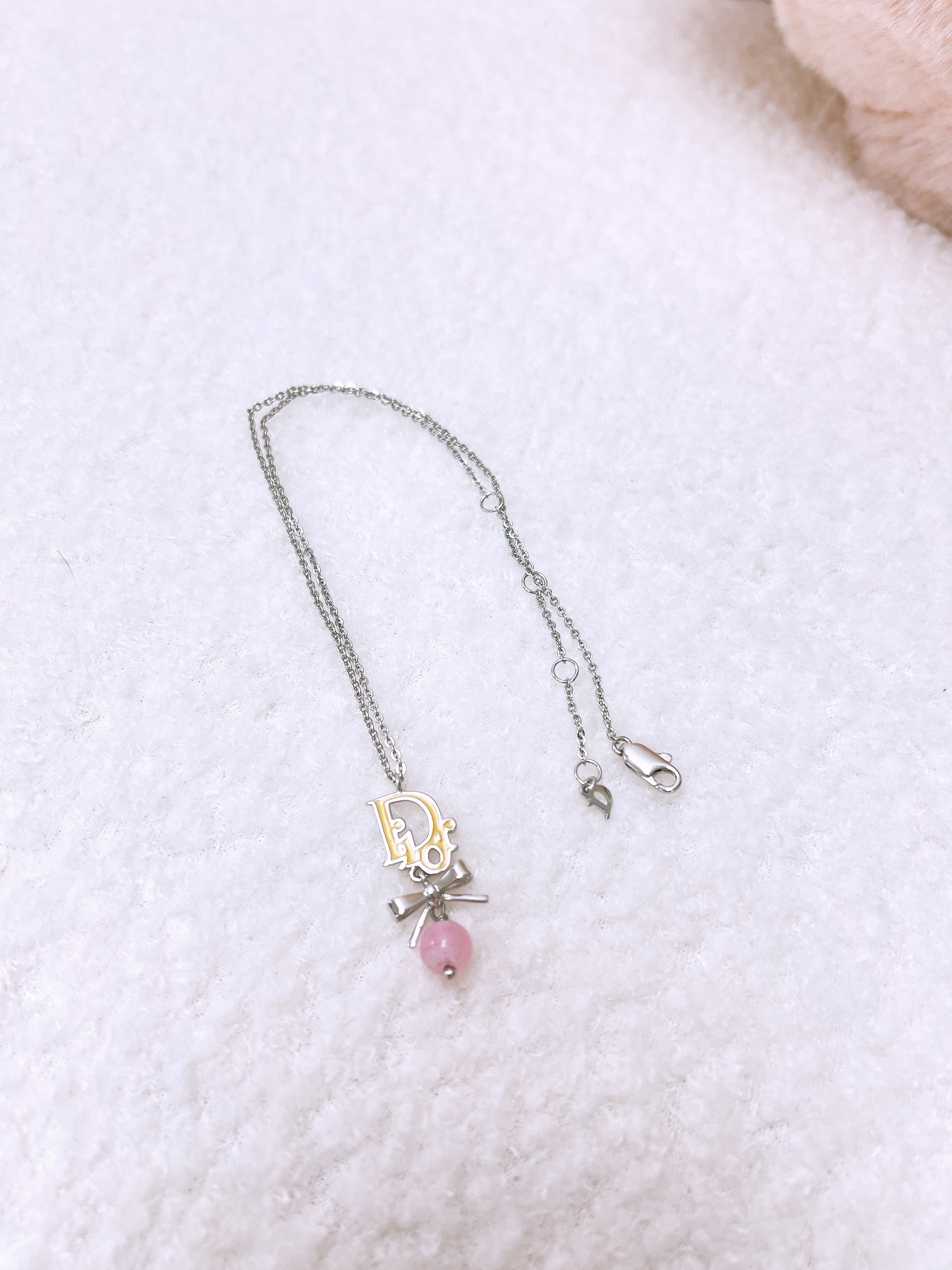 Dior ribbon necklace vintage