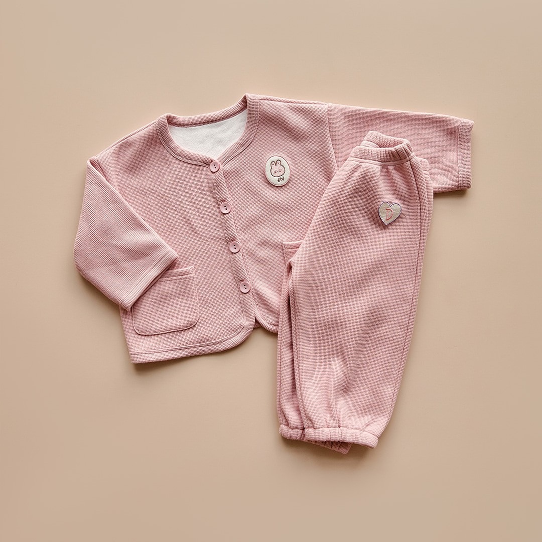 25F/W DTD綿綿短絨華夫格系列-休閒束腿褲