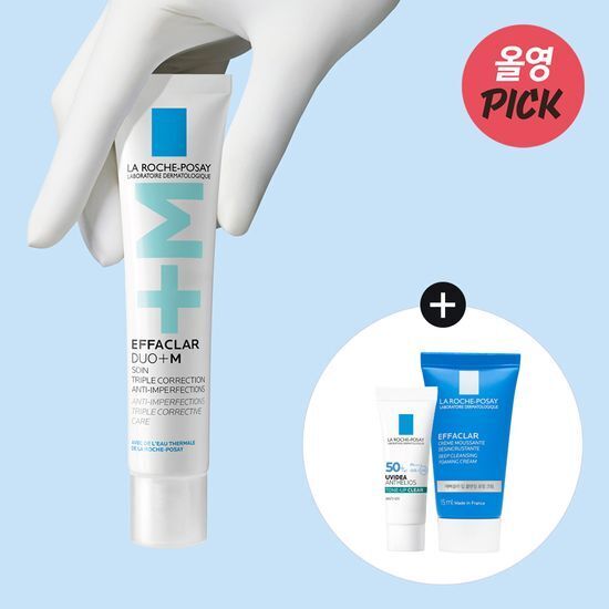 《Olive young連線》La Roche Posay  DUO+M 粉刺淨化雙效精華40ml+cream 15ml set