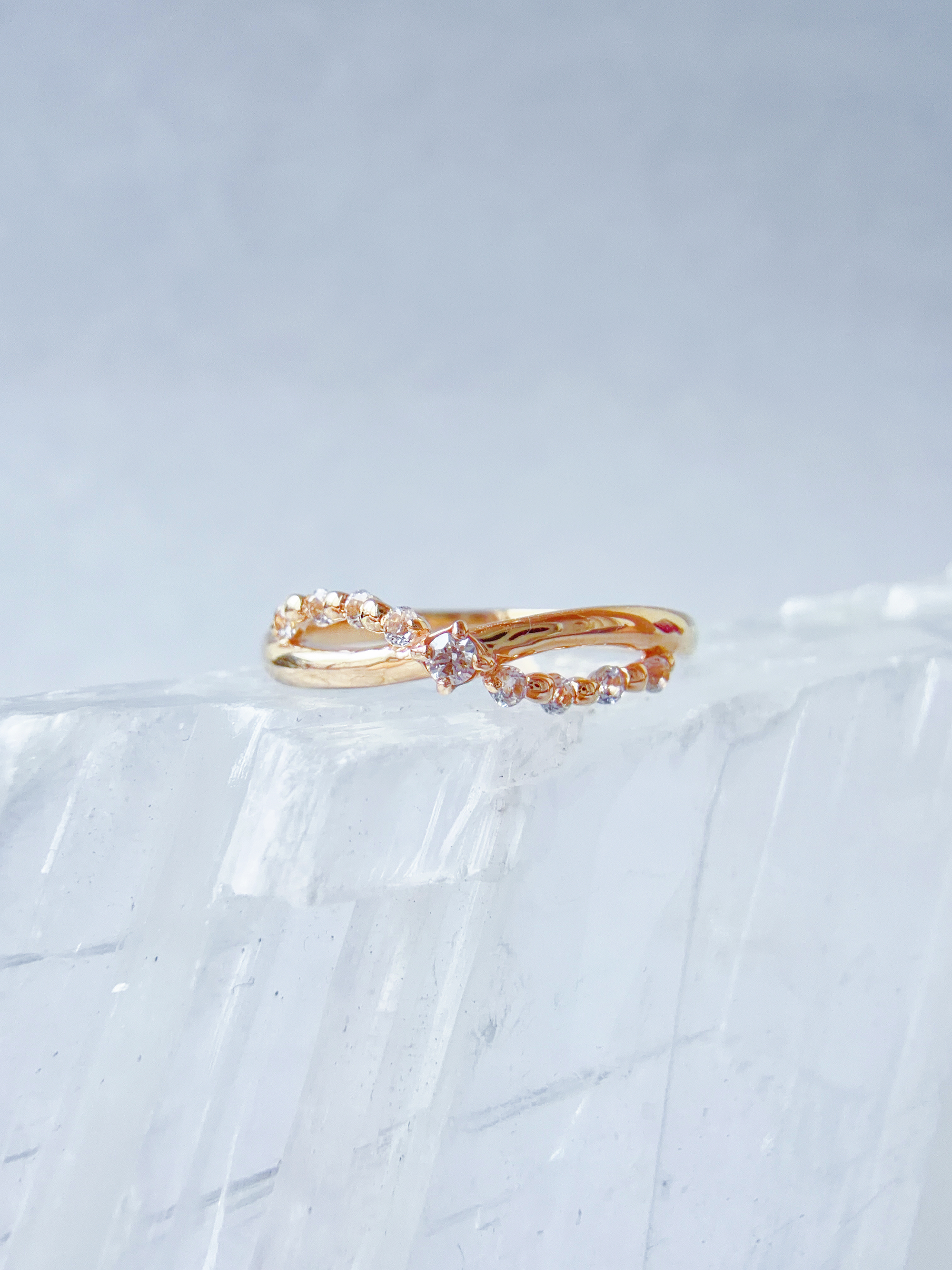 Axis | Flow Diamond Topaz Ring