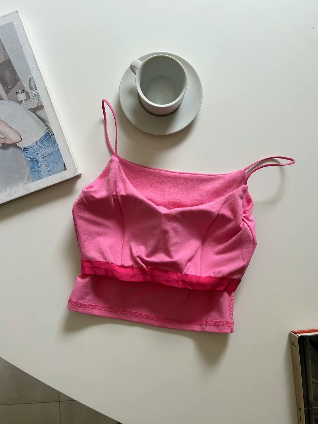 斷貨Sample Sale ~ 蝴蝶結吊帶背心(with pad!)