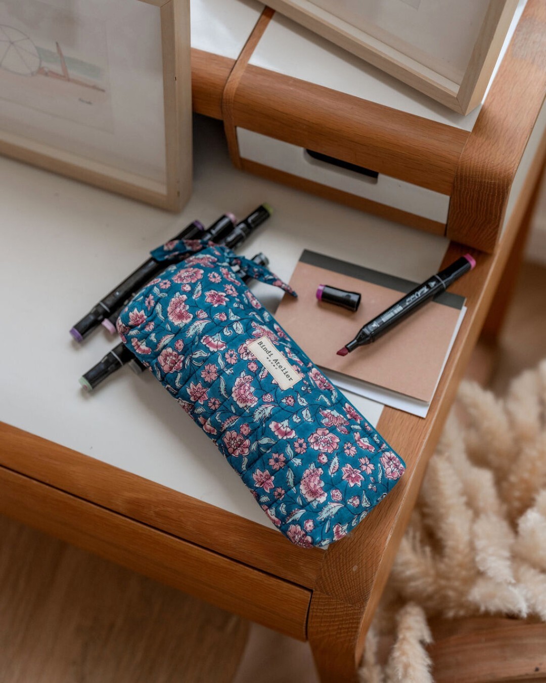 埃德爾水漾藍｜筆袋