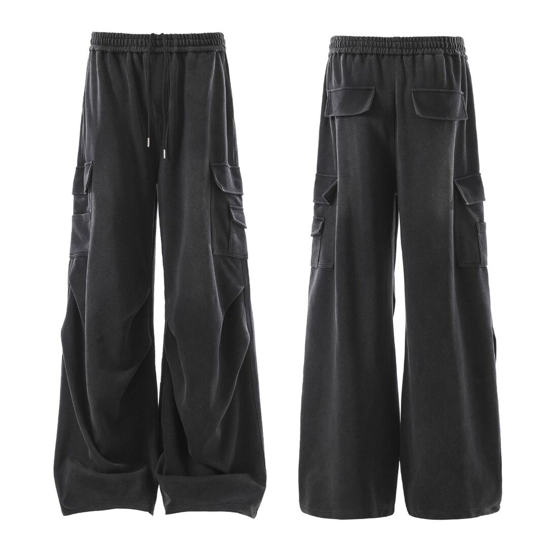 重磅解構水洗個性棉褲