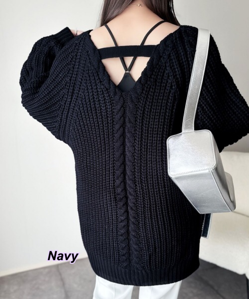 5/11 Time sale 日系女裝背面粗紋冷衫/4 色