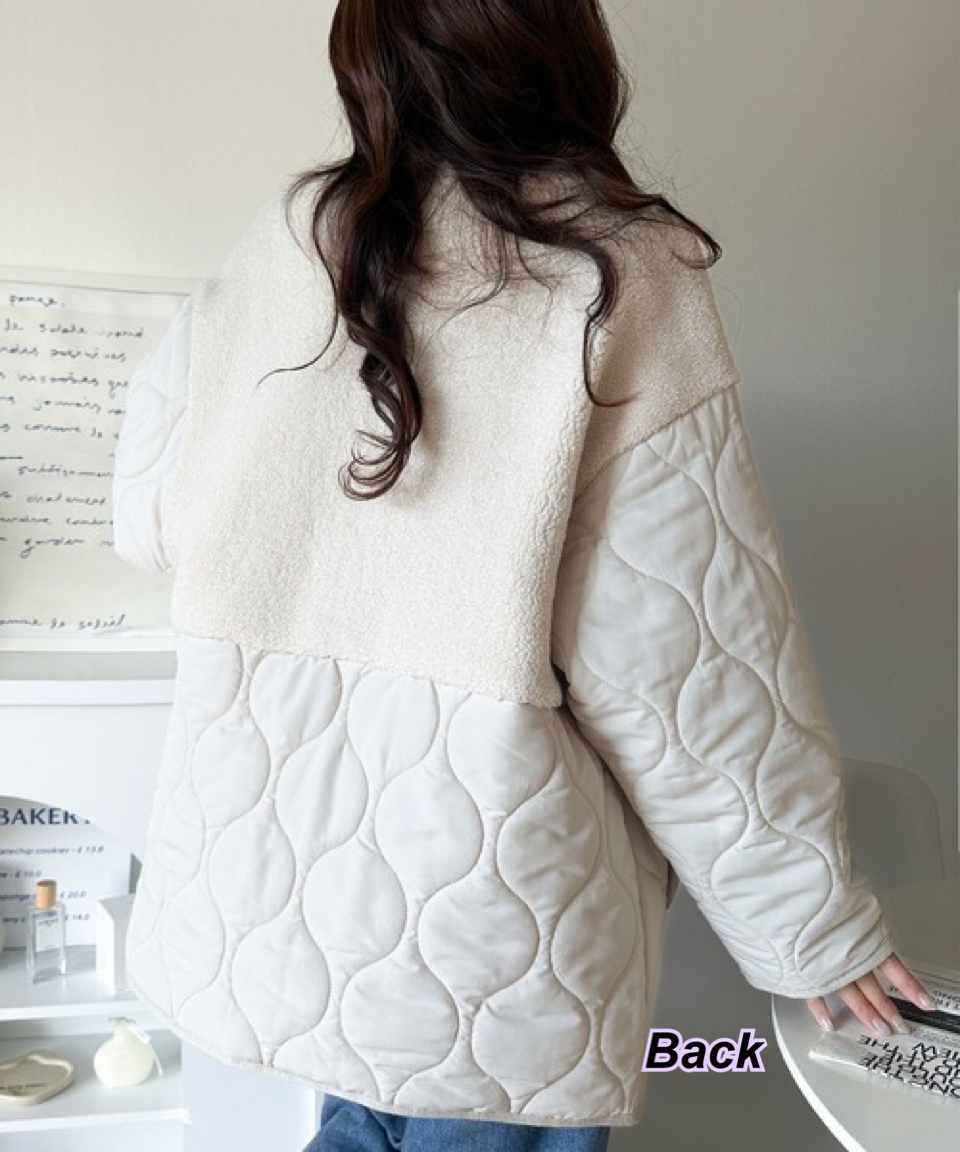 5/11 Time sale 日系女裝輕盈保暖羊毛飾邊外套/4 色