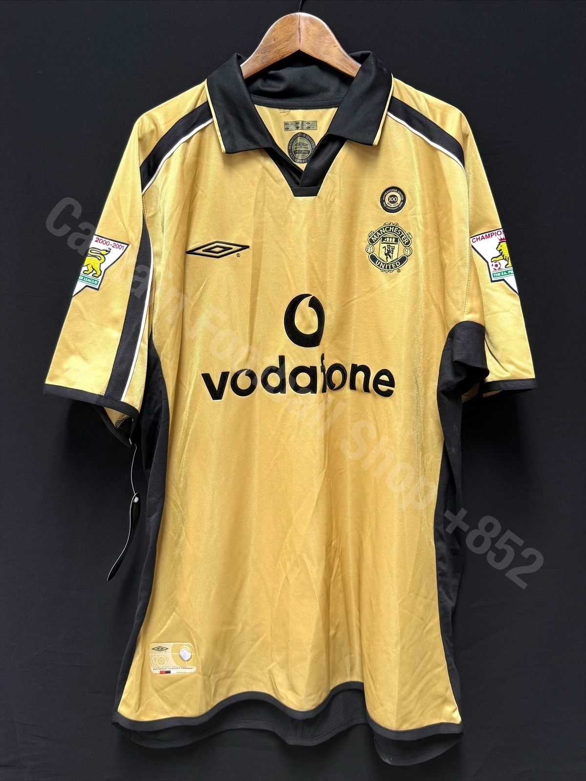 (Player Issue) Manchester United 2001-2002 Umbro Centenary Away Player Issue Shirt #11 GIGGS