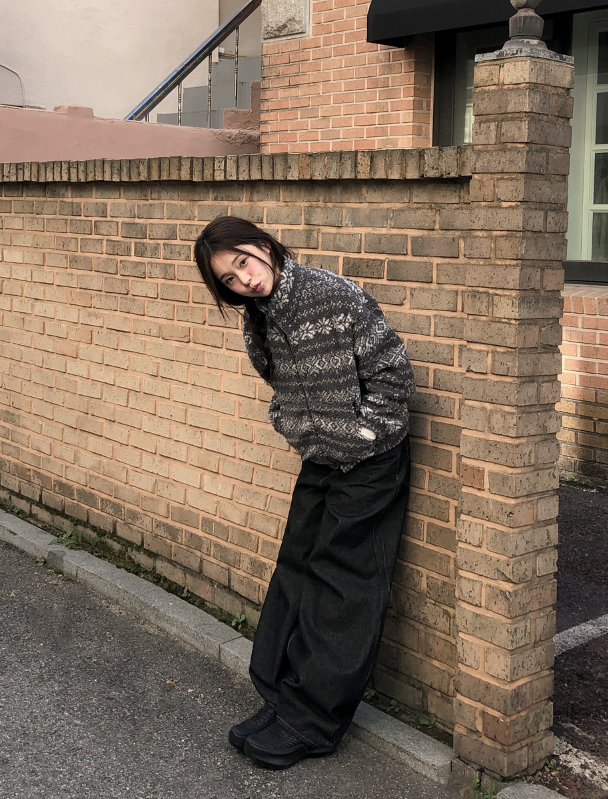 秋冬預訂｜Ruston 雪花圖案抓絨外套