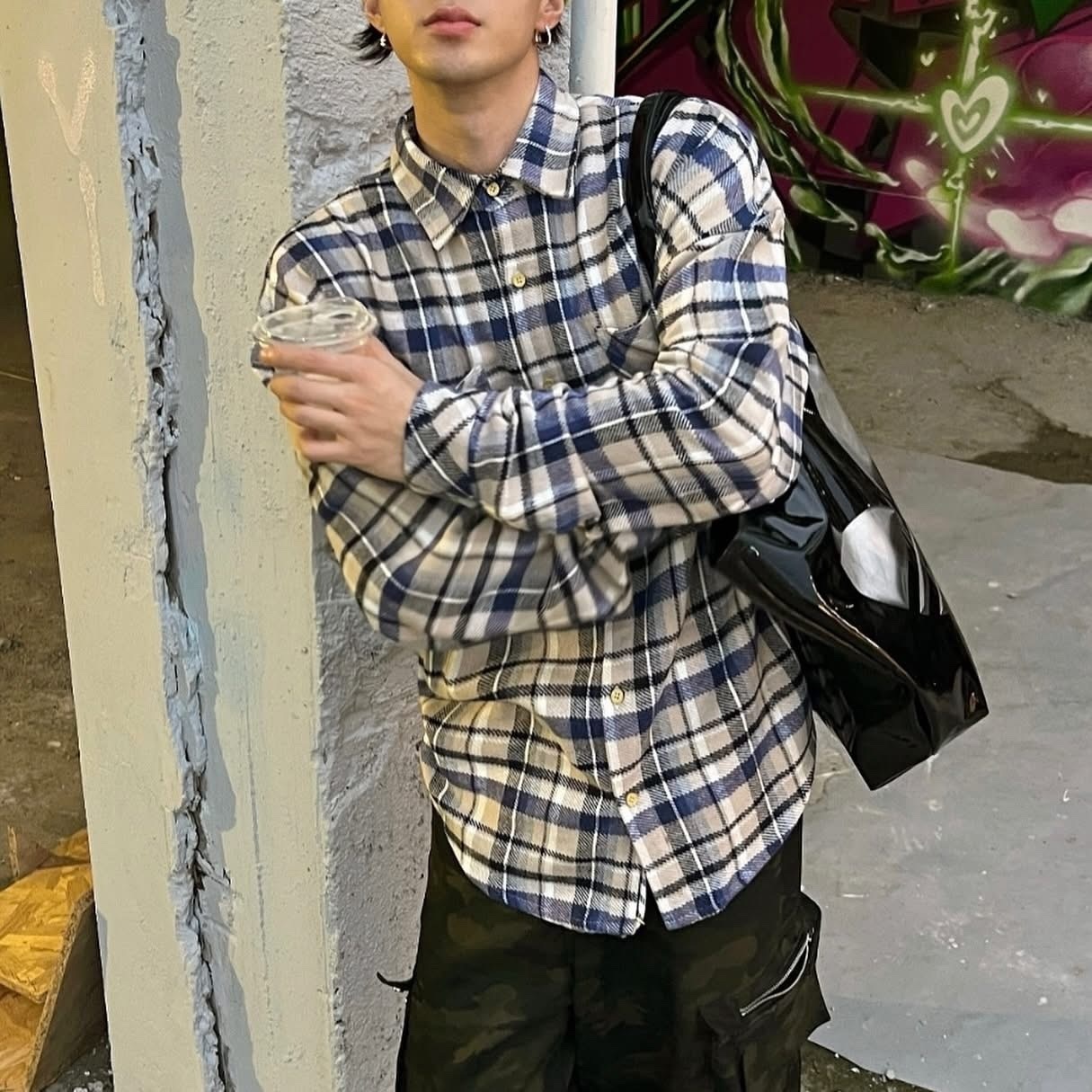 陳冠希 Clot INNERSECT 三生萬物 FOG ESSENTIAL 復古 法蘭絨 格紋襯衫 INN24FWTBS127