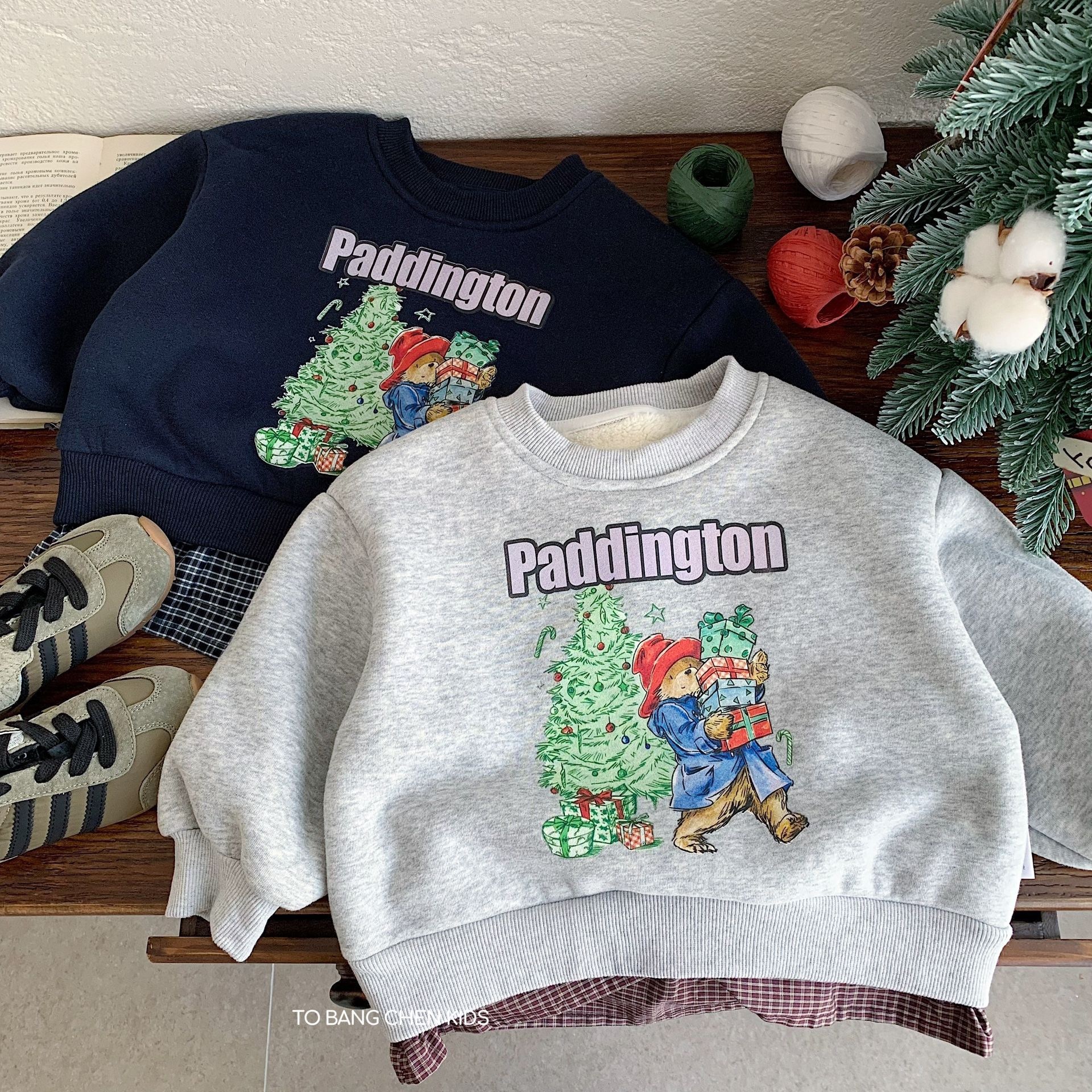 熊熊聖誕加絨上衣