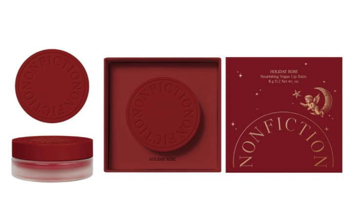 聖誕限定🎄 NONFICTION 純素潤唇膏 8g Holiday Rose