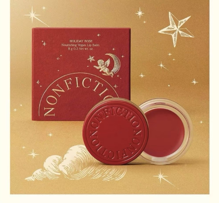 聖誕限定🎄 NONFICTION 純素潤唇膏 8g Holiday Rose