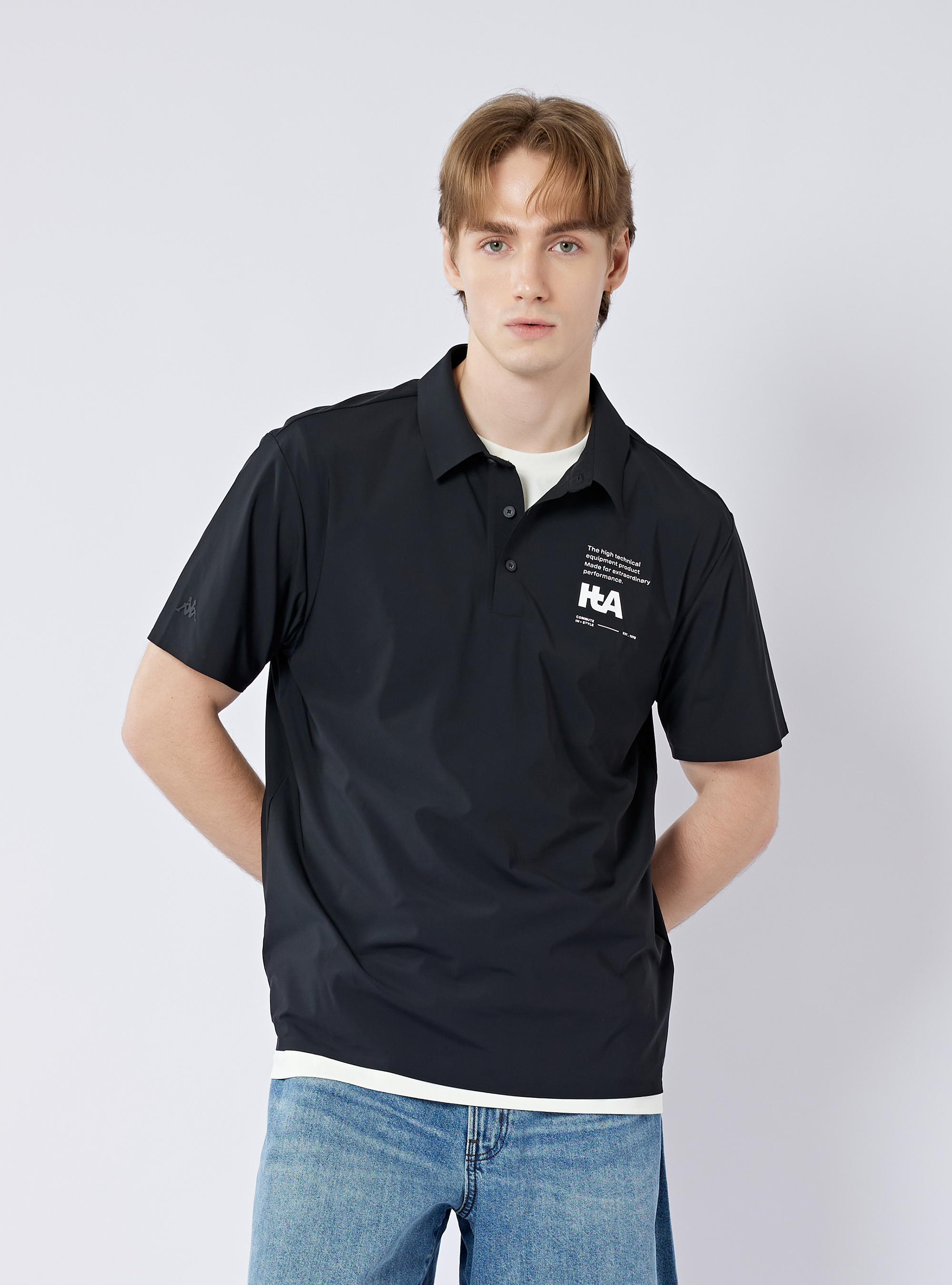 男女適穿 吸濕排汗短袖運動POLO衫