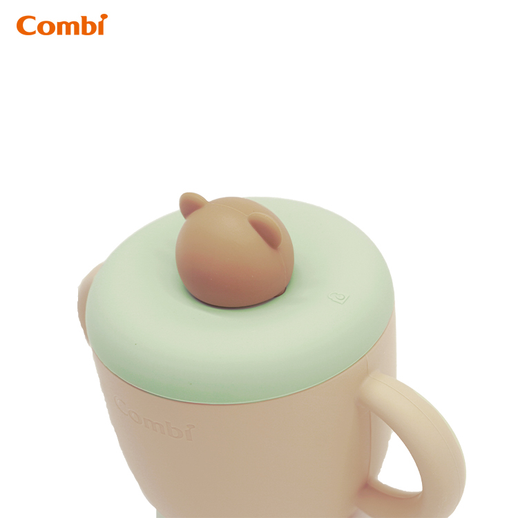 小熊鉑金矽膠吸管杯 -81407