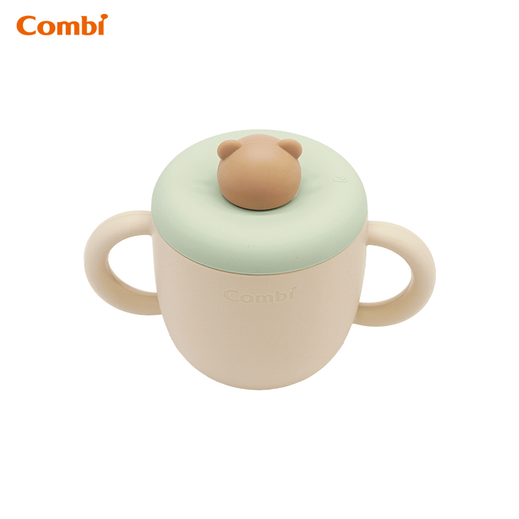 小熊鉑金矽膠吸管杯 -81407