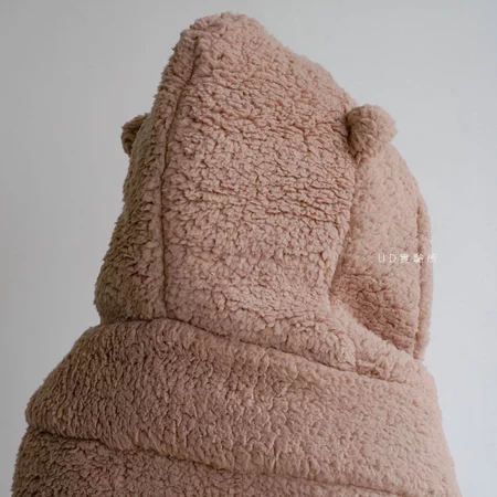 小熊羊羔毛披肩冷氣毯 三色售