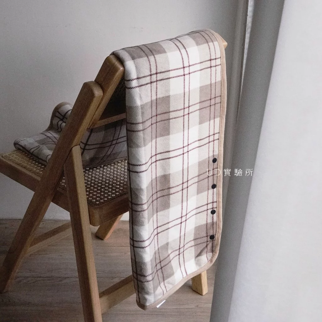 柔軟格紋法蘭絨午睡毯 三色售