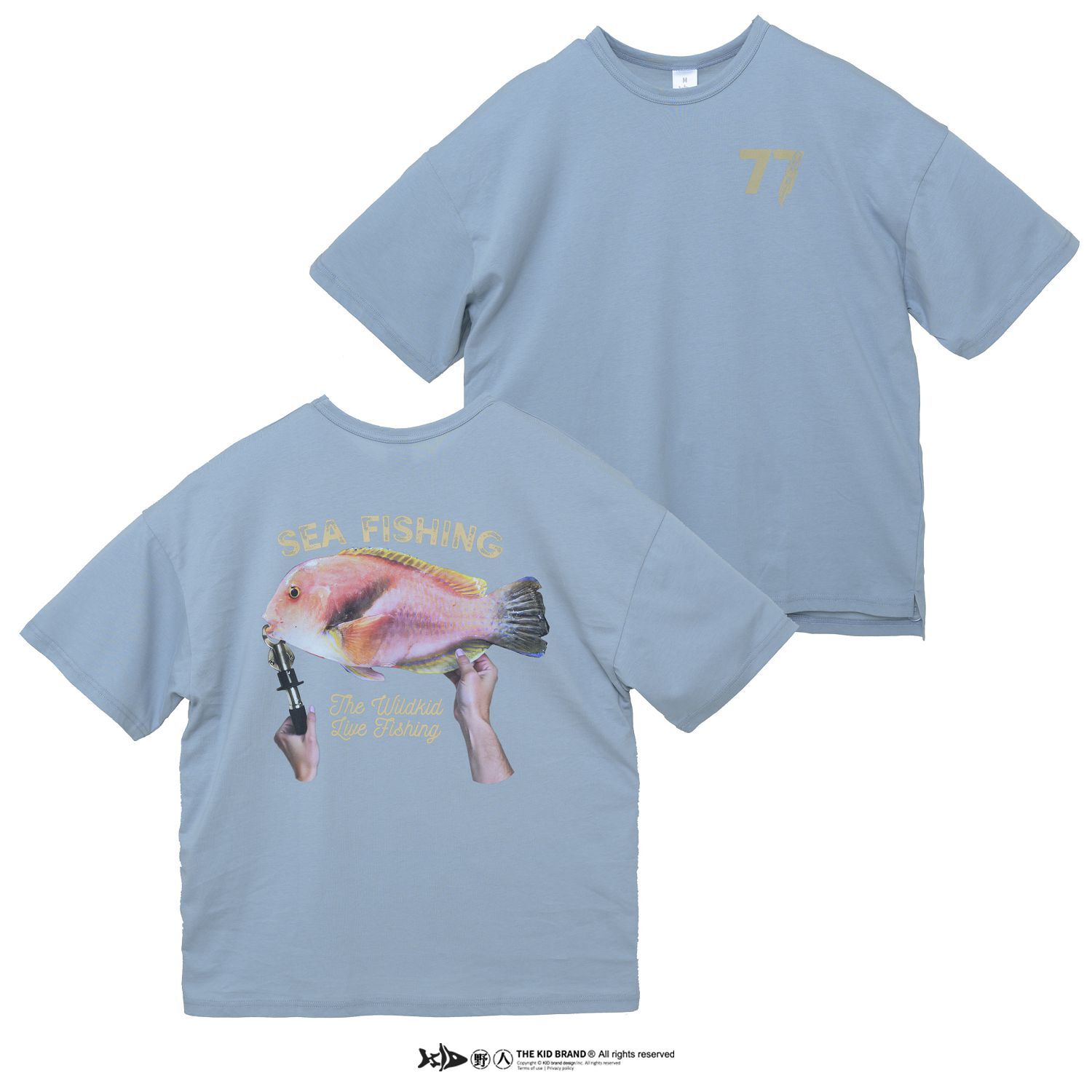 KID ® 77石老寬版短T