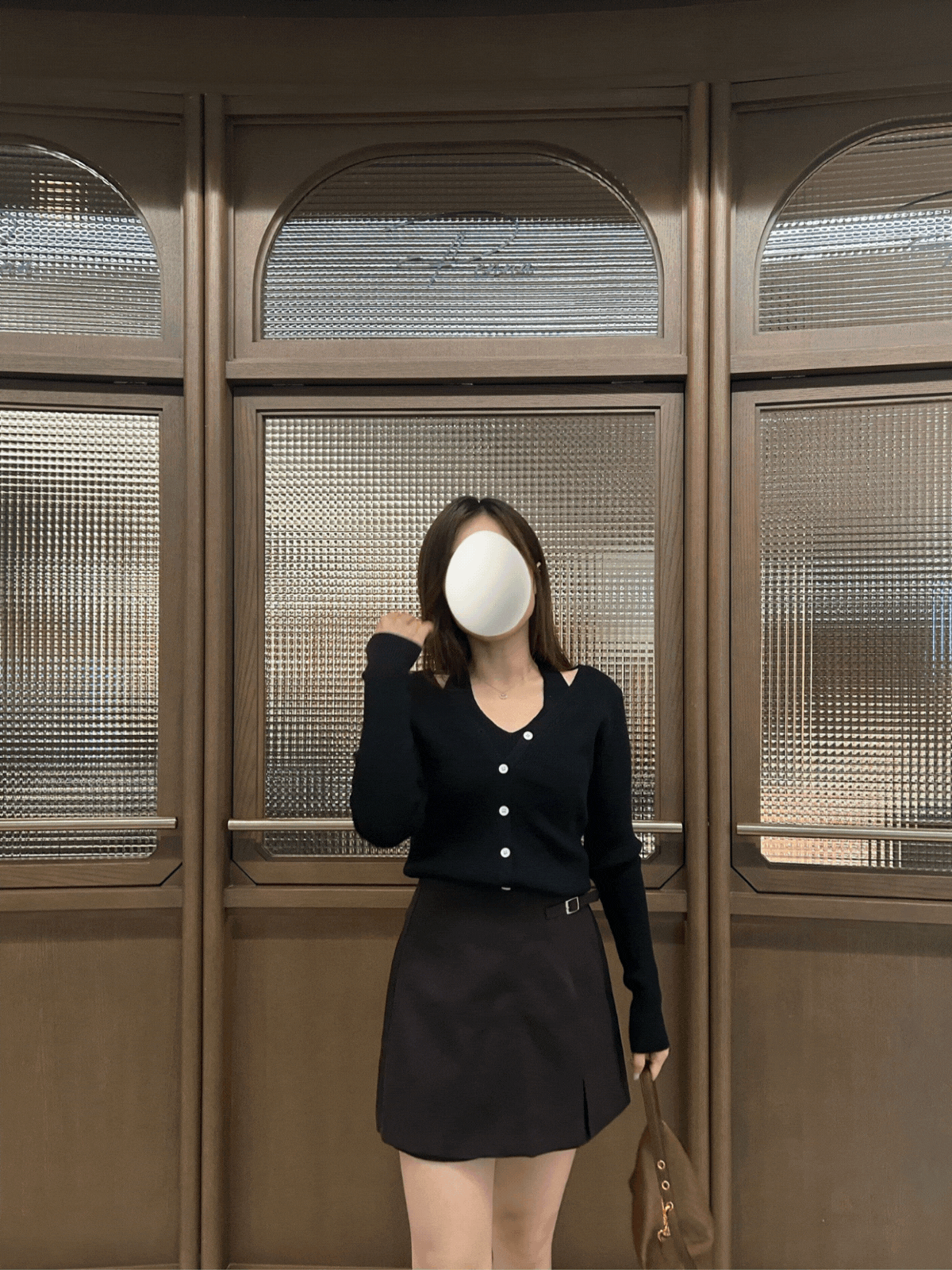 《KR》小性感～掛頸約會針織套裝