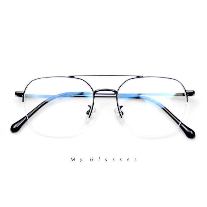 C498鈦金屬飛行員半框眼鏡