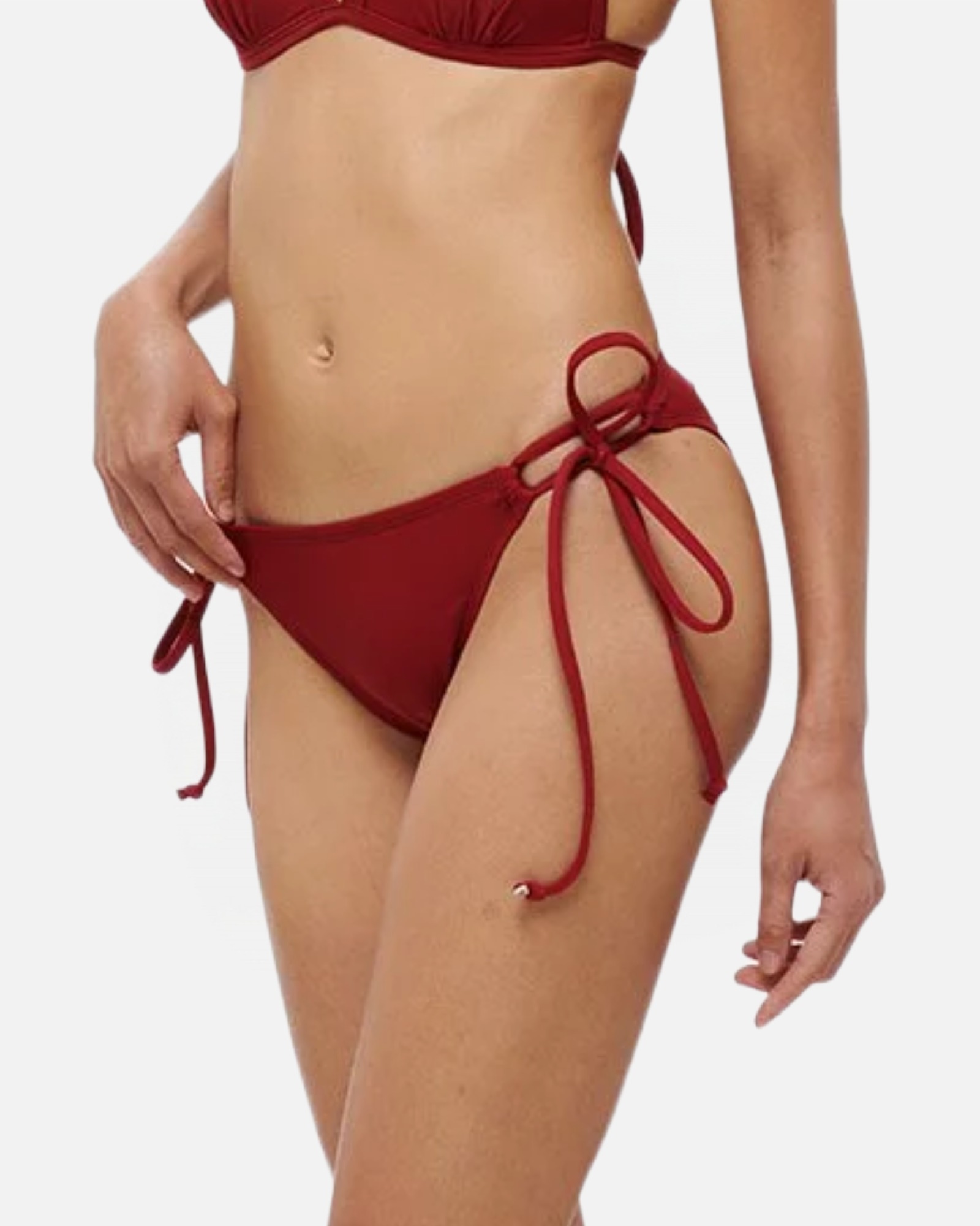 【櫻桃紫】E1ft 細丁字綁帶泳褲