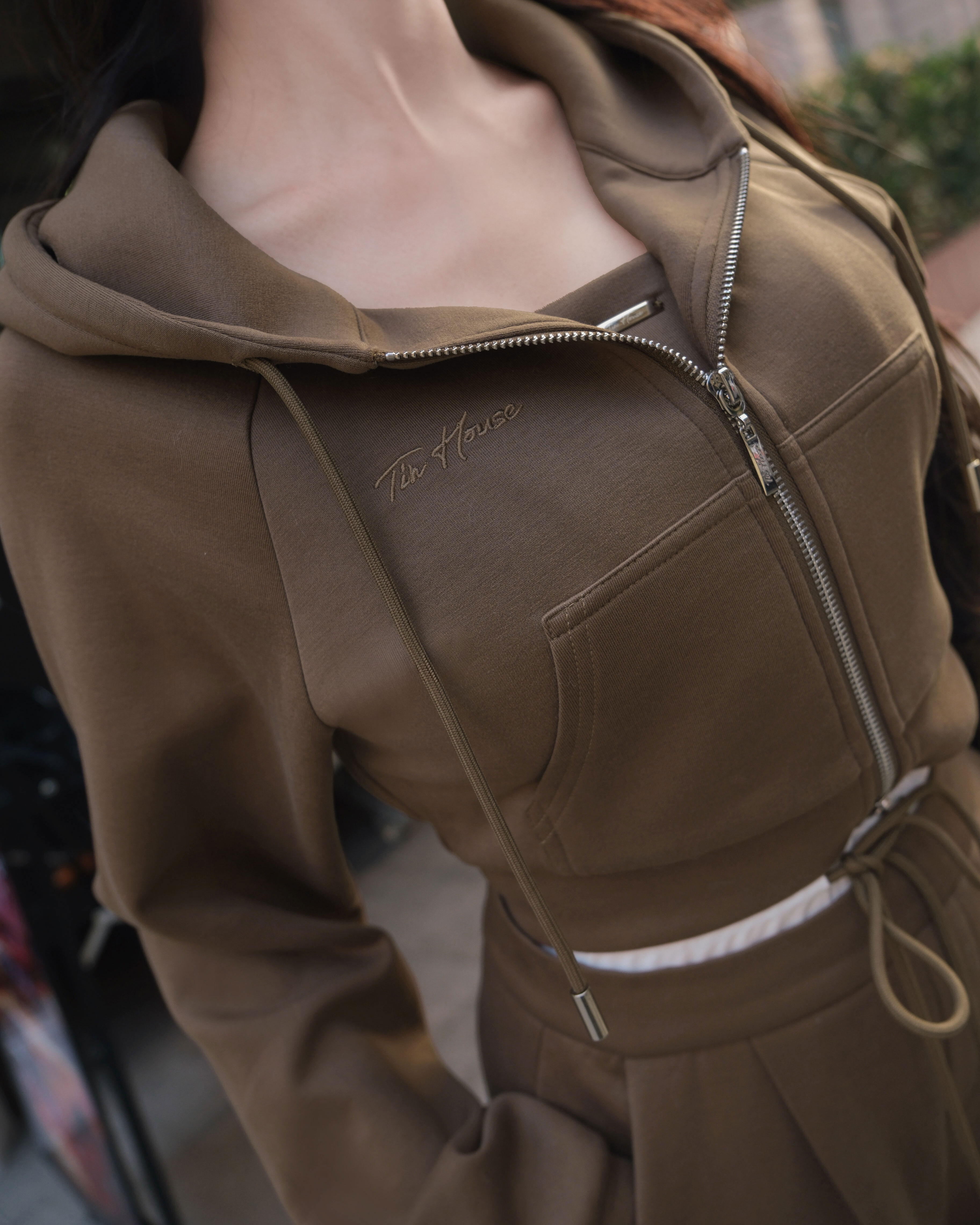 訂製-休閒超柔棉連帽短外套