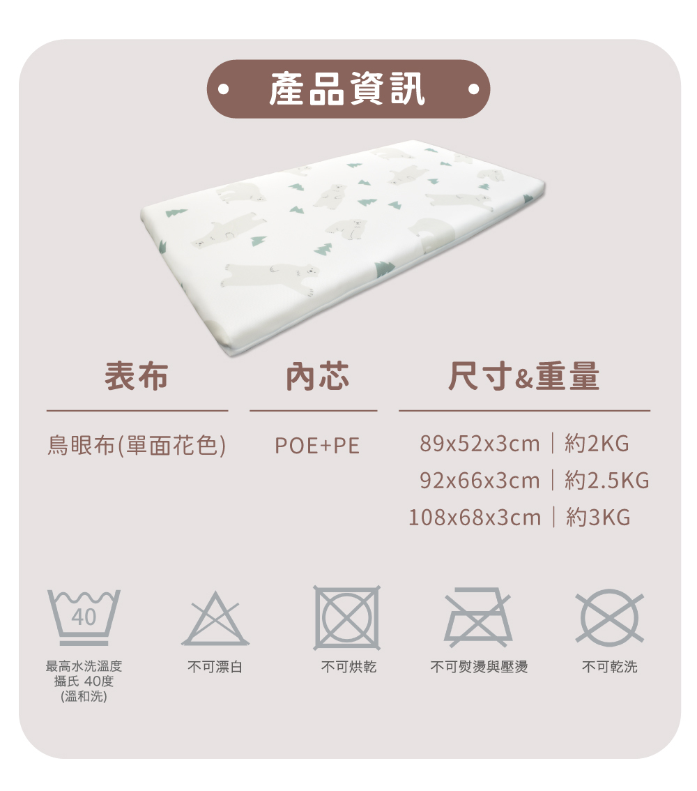 多功能薄墊產品資訊