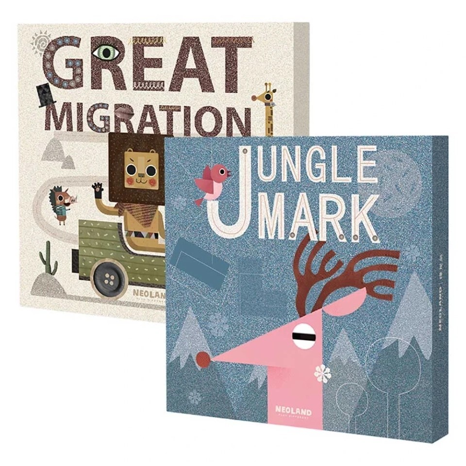 Neoland色彩配對兒童解碼STEAM益智遊戲(叢林印記) 3歲+【正品】左右腦訓練益智推理