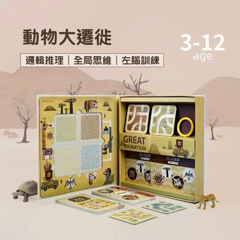 Neoland色彩配對兒童解碼STEAM益智遊戲(叢林印記) 3歲+【正品】左右腦訓練益智推理