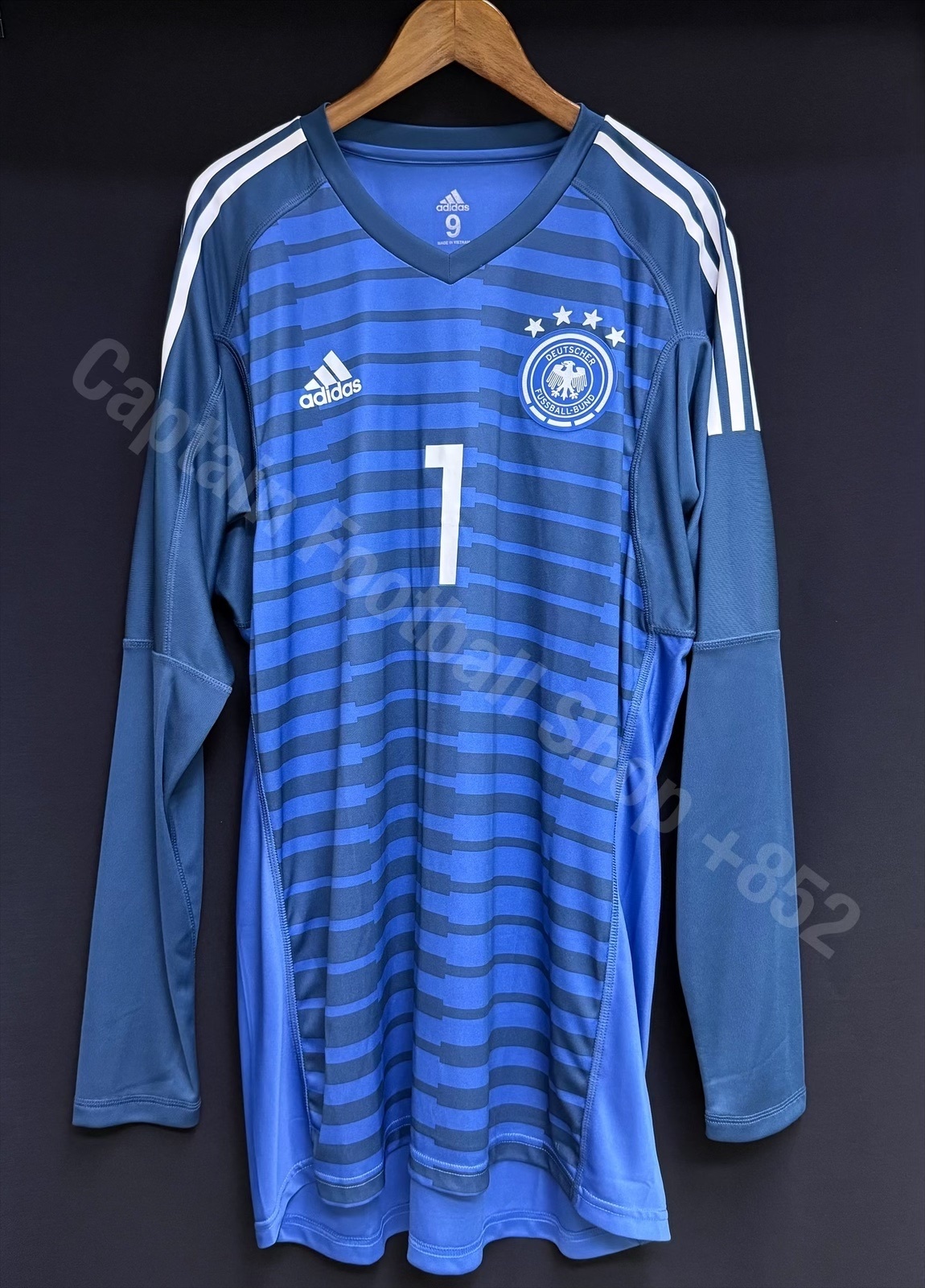 (Match Issue) Germany 2018-2020 Adidas Goalkeeper Match Issue Shirt #1 NEUER