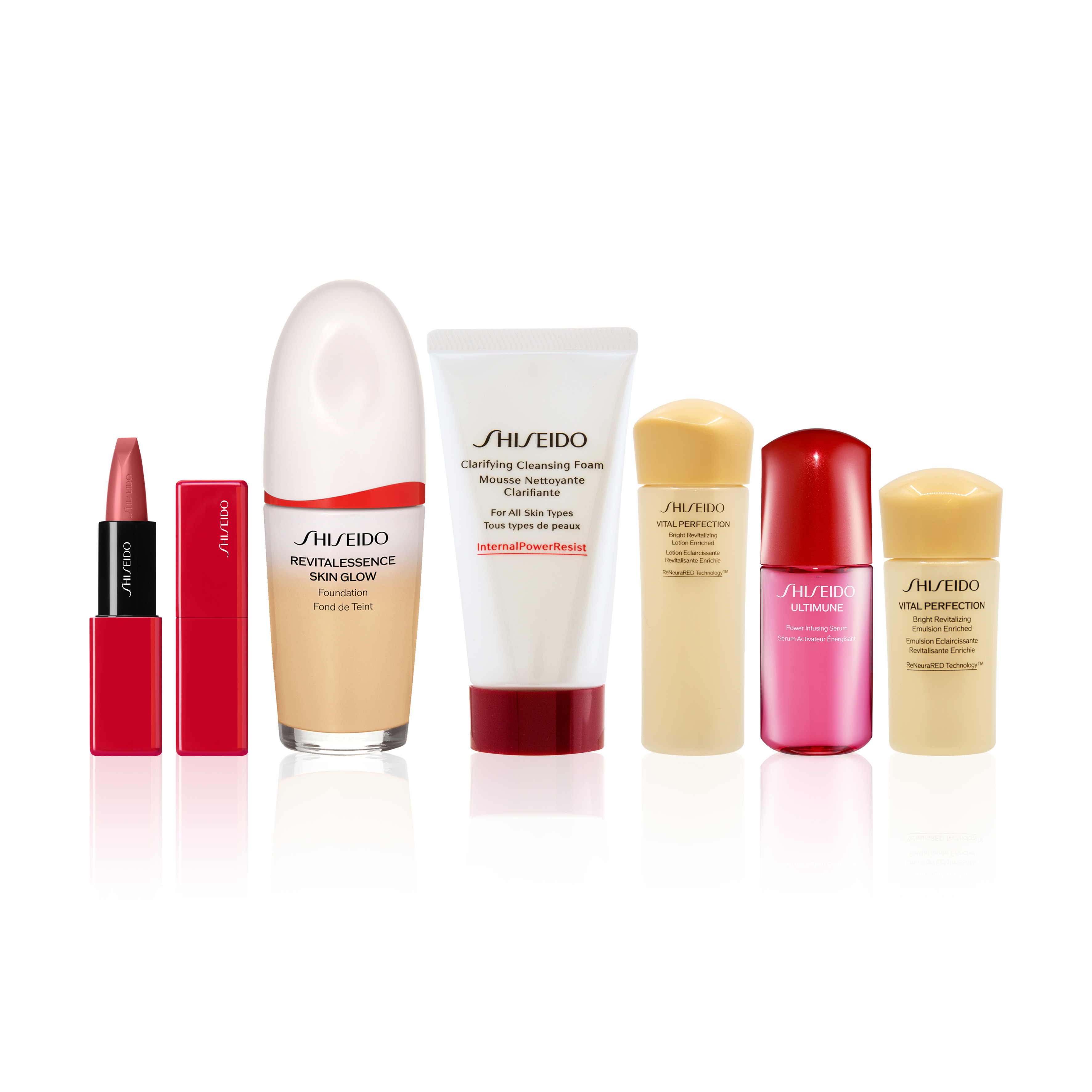 SHISEIDO 養膚亮澤修護精華美妝組合