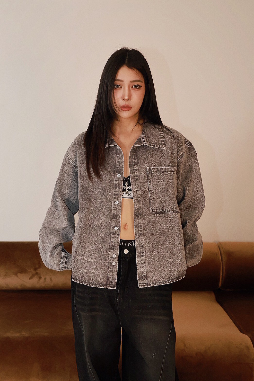 BOXY 完美版型 水洗 長袖 #襯衫