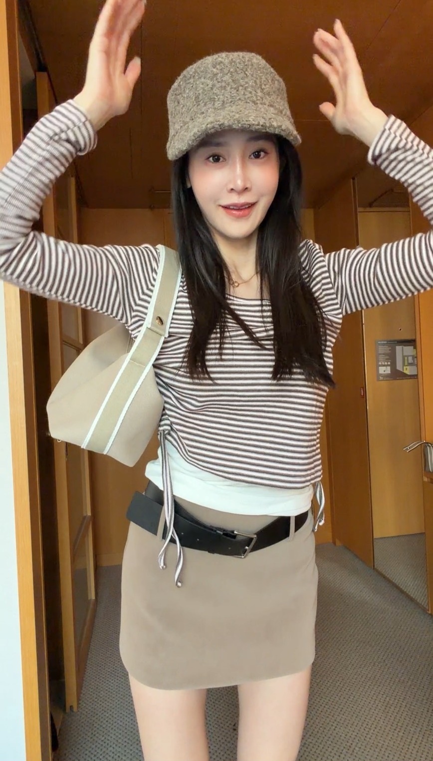 ｜韓國｜微露肩兩件式上衣*少量現貨*