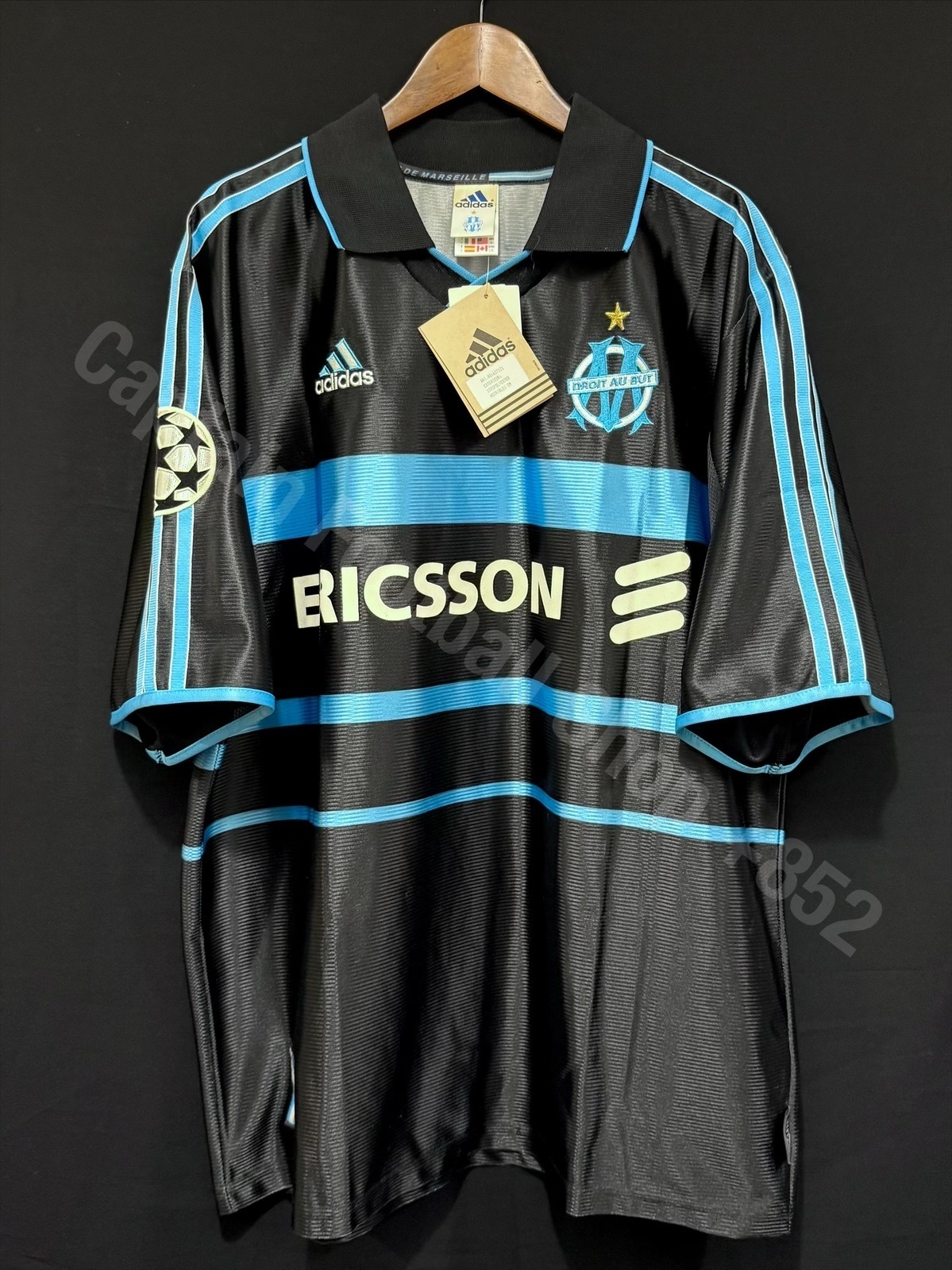 (BNWT) Olympique de Marseille 1999-2000 Adidas Third Shirt #11 RAVANELLI