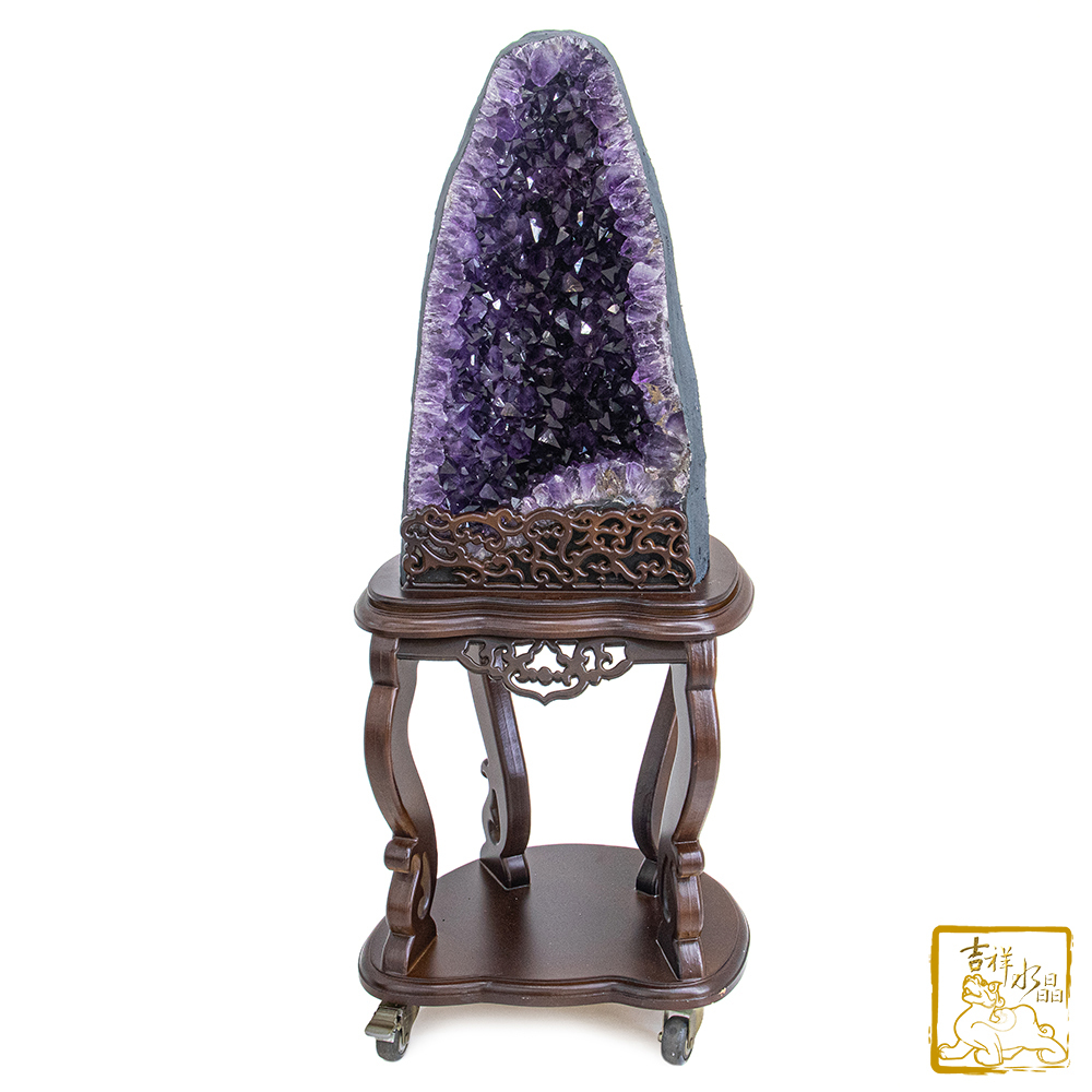 巴西紫水晶洞 80kg 步步高升