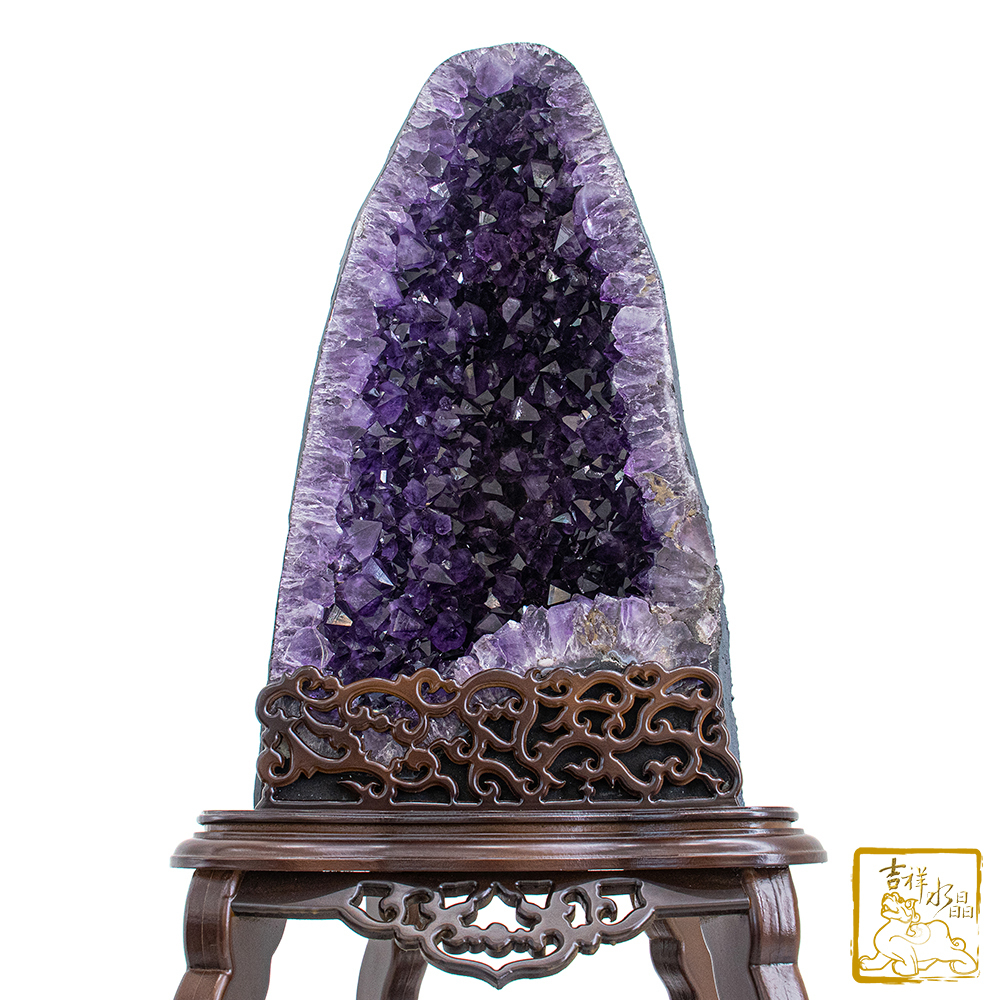 巴西紫水晶洞 80kg 步步高升
