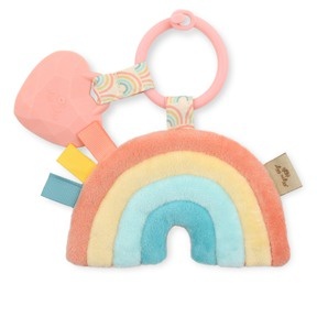 【樂森藥局】美國 itzy Ritzy迷你咬咬玩偶－夢幻彩虹（玩偶＋固齒器）