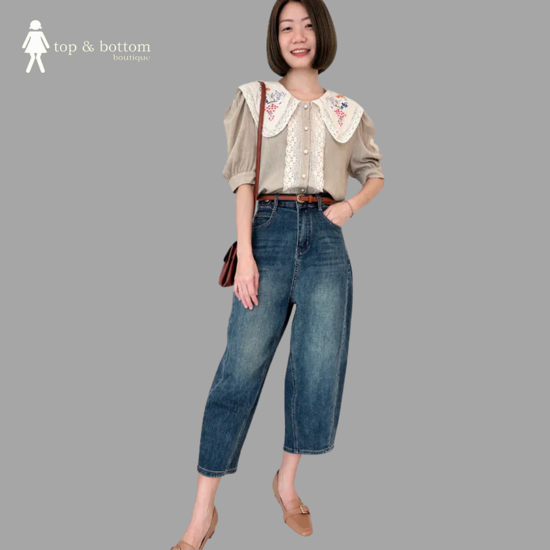 KOREA HIGH WAISTED HARLEM JEANS