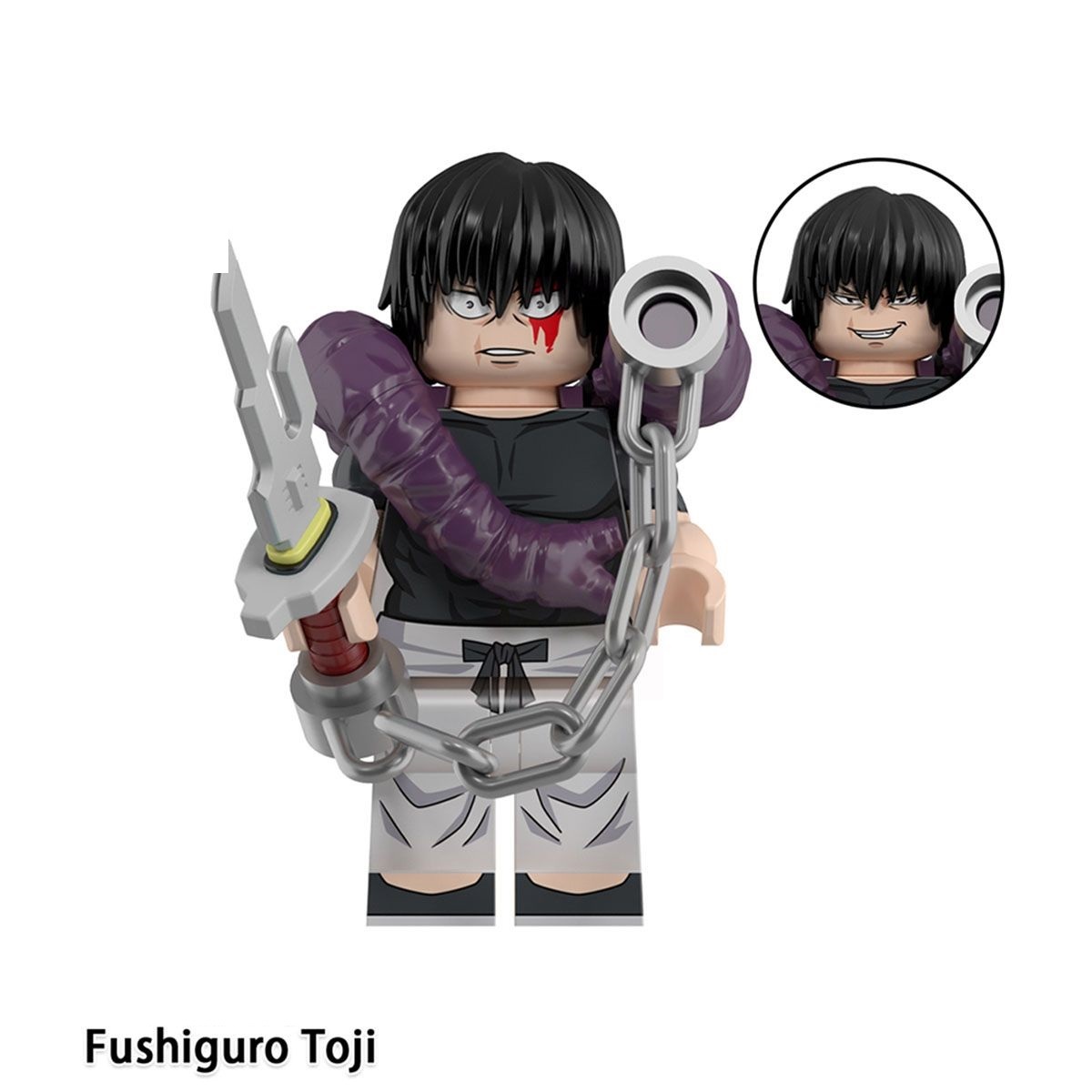 Jujutsu Kaisen Fushiguro Toji Custom Minifigures Fit Lego WM6200 WM2852