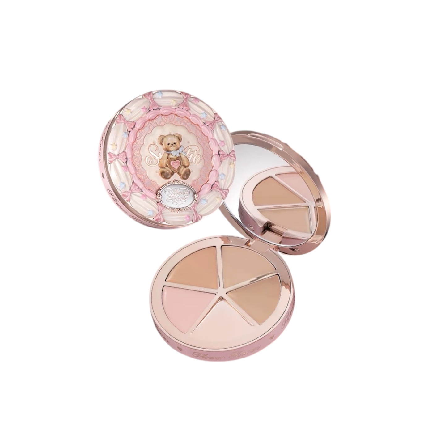 Flower Knows花知曉 甜心小熊系列四色遮瑕盤