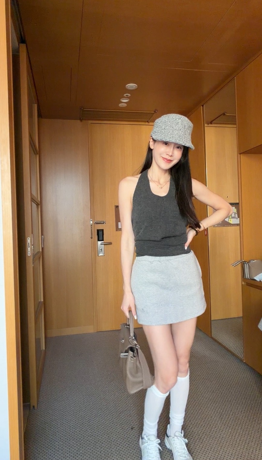 ｜韓國｜繞頸綁帶針織背心*少量現貨*