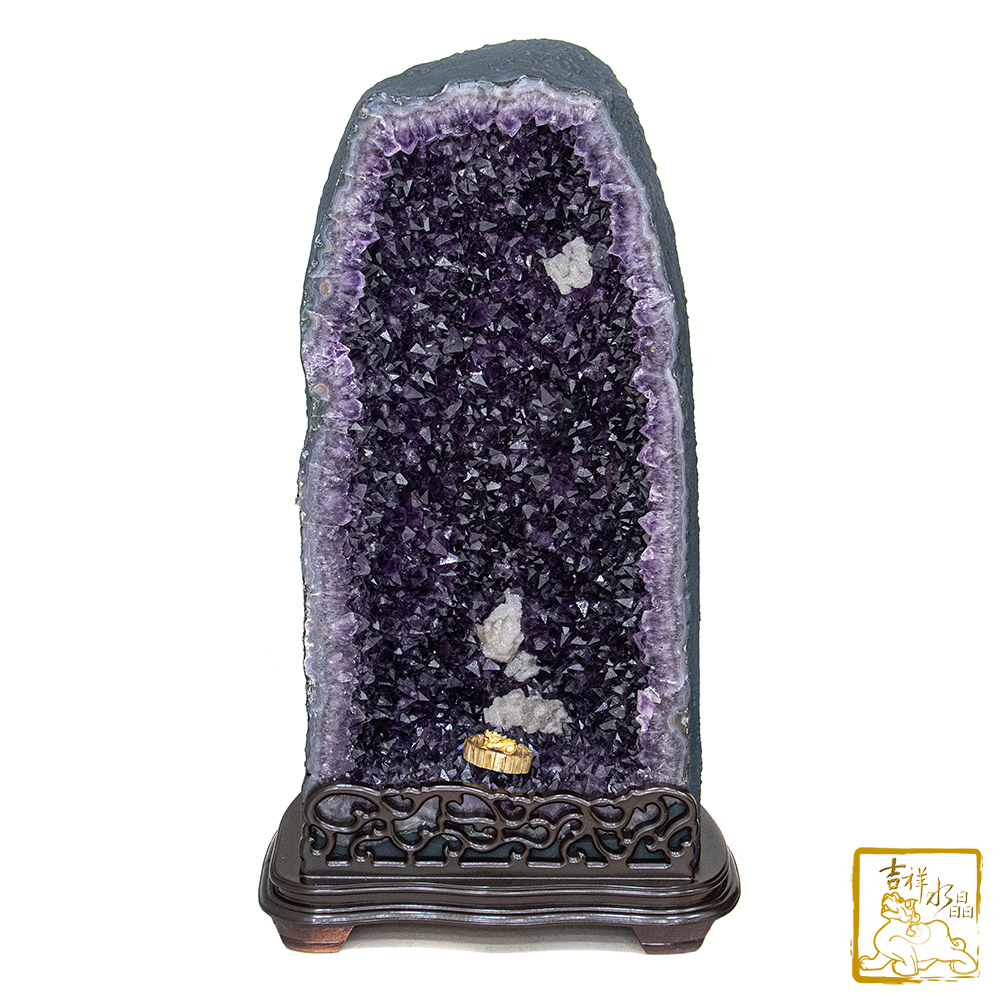 巴西紫水晶洞67.55kg 鎮宅聚財【吉祥水晶專賣店】