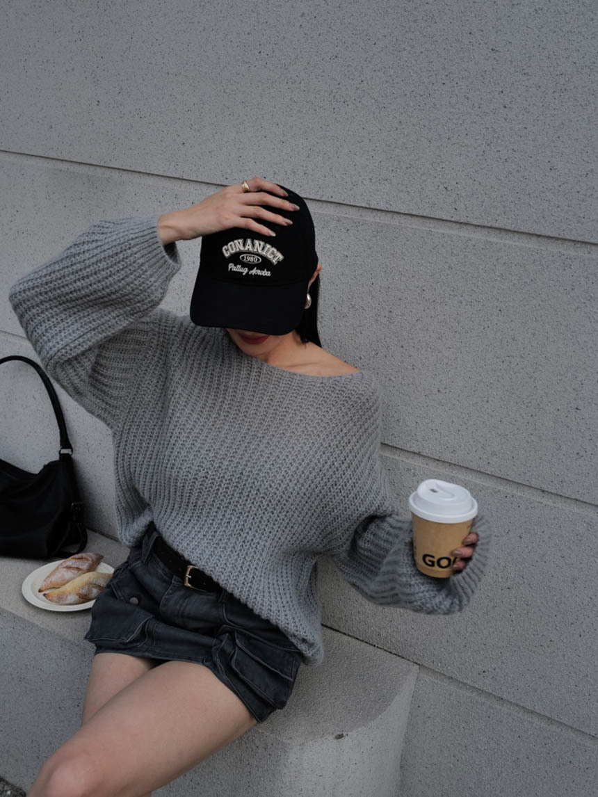 彩色粗針織毛衣*3色