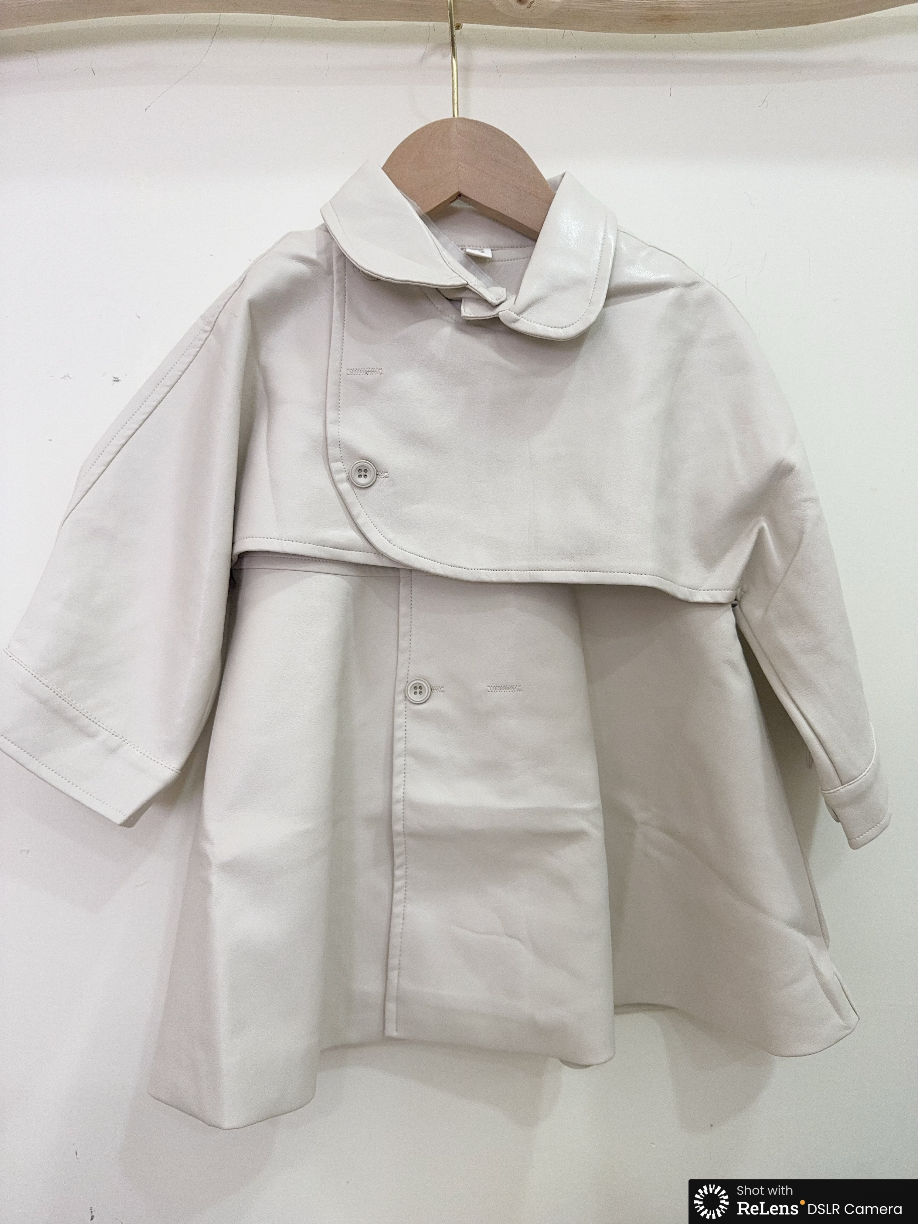 NY25214氣質米色皮裙套裝e06