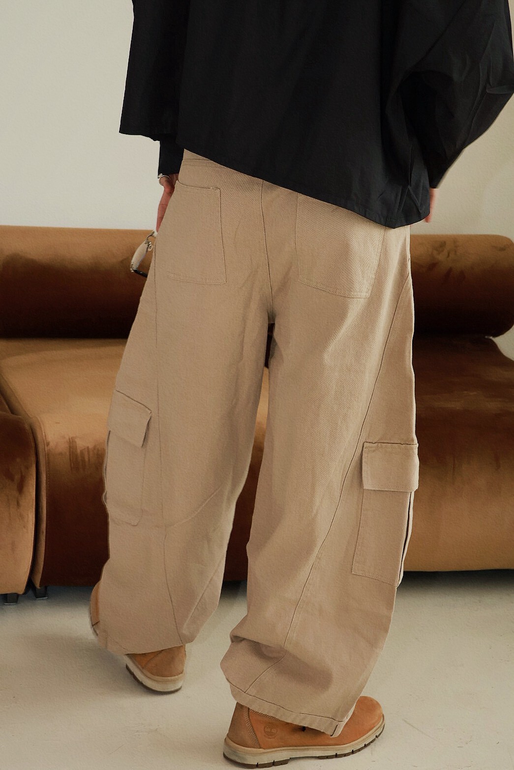 工裝 側口袋 彎刀版型 #牛仔褲