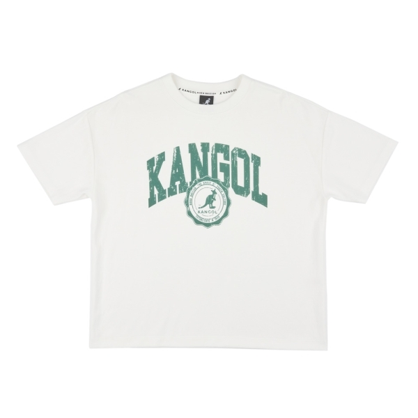 KANGOL 短袖 白 黑 綠 復古LOGO 寬版 短T 女 6422100200 6422100220 6422100270