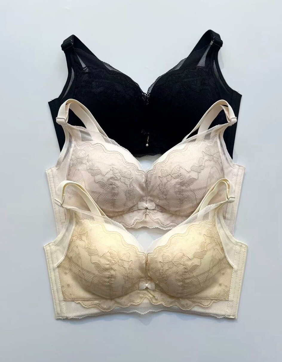 HH08 適合小胸 上胸冇肉人士 A-B cup以上 沒鋼圈 側邊有軟骨 中水餃 3扣 4排  SIZE:S-XL $369 MADE IN KOREA